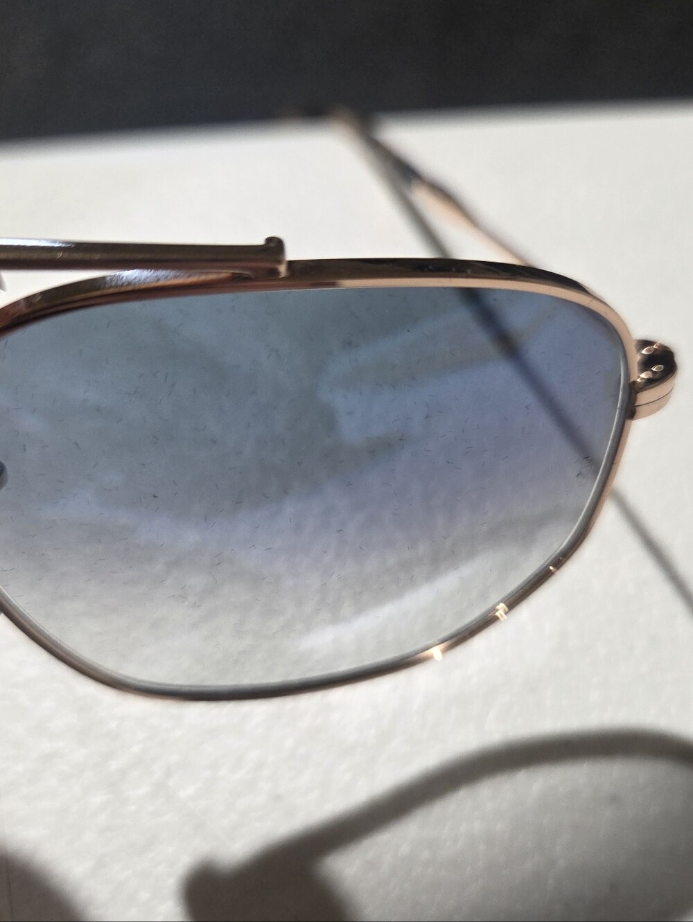 Ray-Ban Sunglasses RB3707 9202/3F Rose Gold Blue Gradient Lenses 54-20-140 - Picture 13 of 15